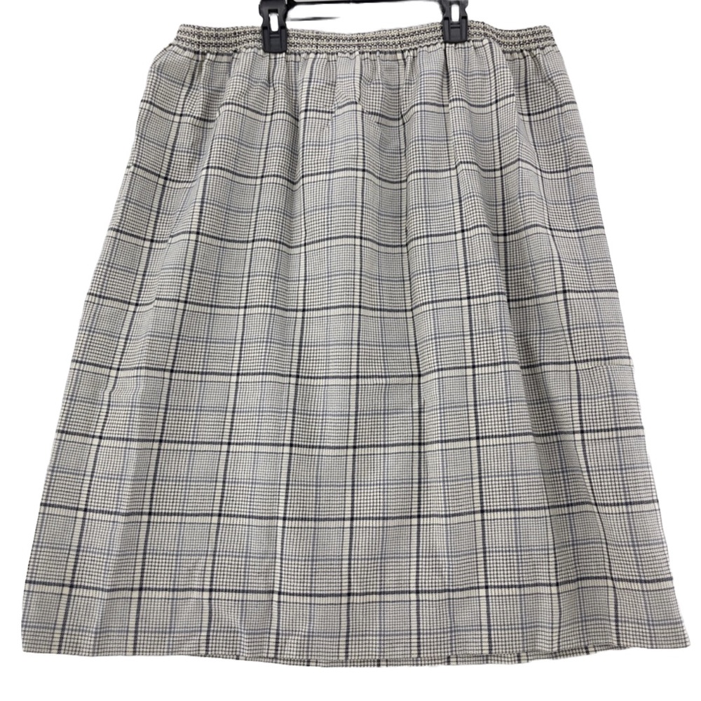 Vintage Liberty England Viyella Pure Wool Plaid Skirt